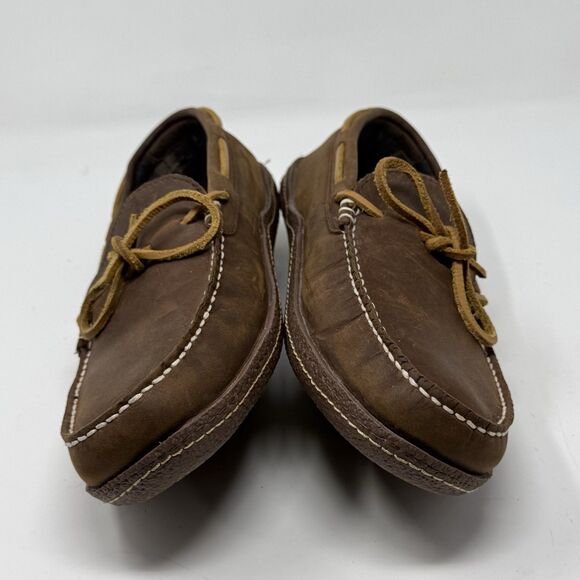 LL Bean Slippers Mens 11 M Brown Leather Flannel Lined Comfort Indoor Outdoor main image 7